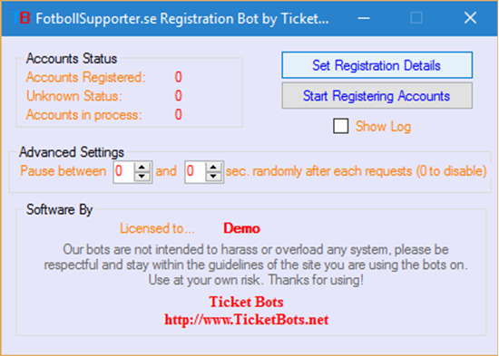 Picture of FotbollSupporter.se Registration Bot